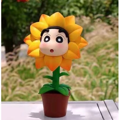 Mô Hình shin chan / Hoa Hướng Dương / Cậu Bé Bút Chì Dễ Thương 12cm