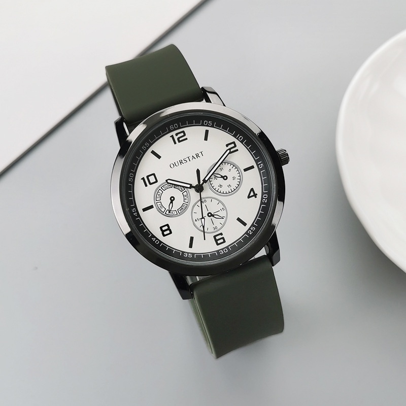 Đồng Hồ quartz Dây silicone Thiết Kế Đơn Giản