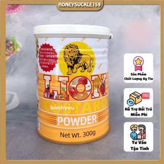 Bột sư tử, bột trứng sữa lion custard powder 300g, bột sư tử lion chính hãng nhập khẩu hongkong dùng làm bánh, chiên ngô