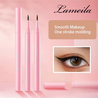 Lameila Bút Kẻ Mắt Màu Đen / Nâu Siêu Mượt Mà Nhanh Khô Chống Thấm Nước Lâu Trôi Không Dễ Phai Màu