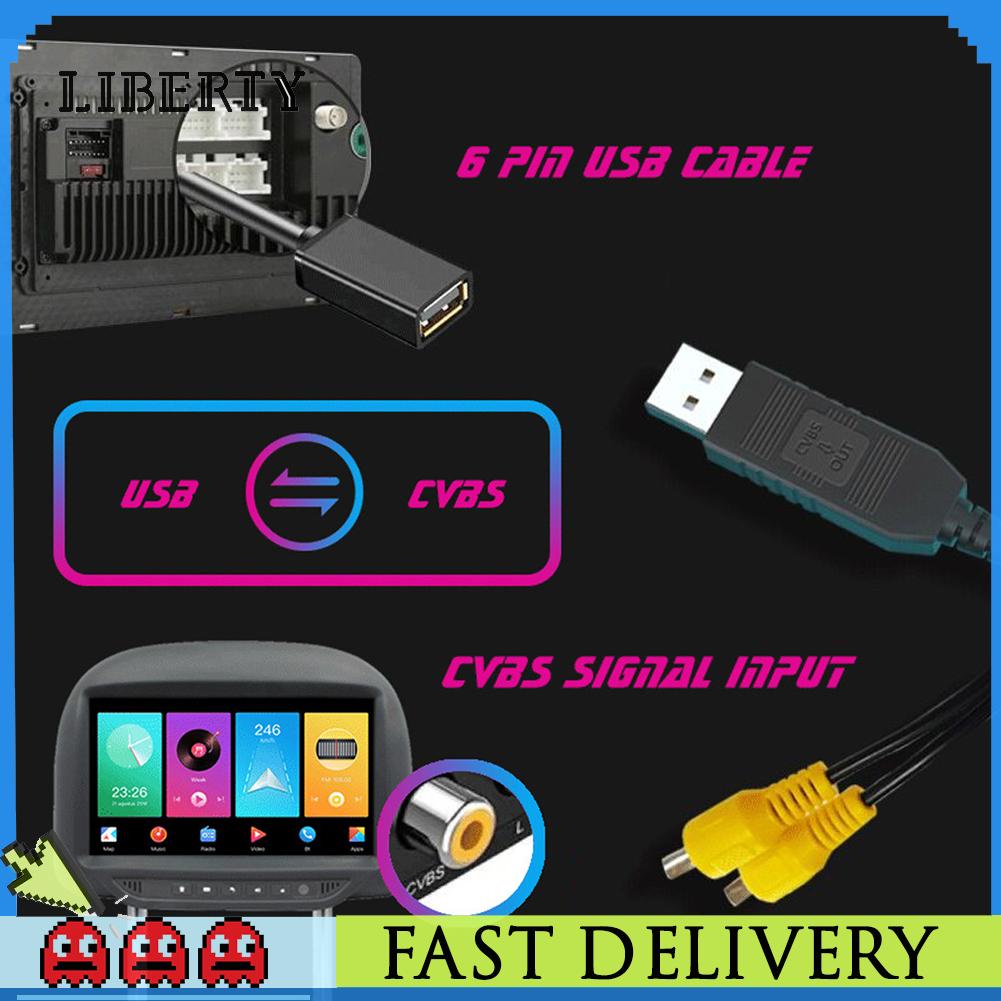 Cáp Chuyển Đổi usb Sang Vga video rca 2 cvbs usb Sang rca Cho Xe Hơi