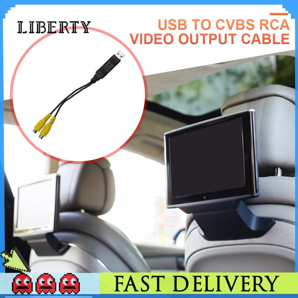 Cáp Chuyển Đổi usb Sang Vga video rca 2 cvbs usb Sang rca Cho Xe Hơi