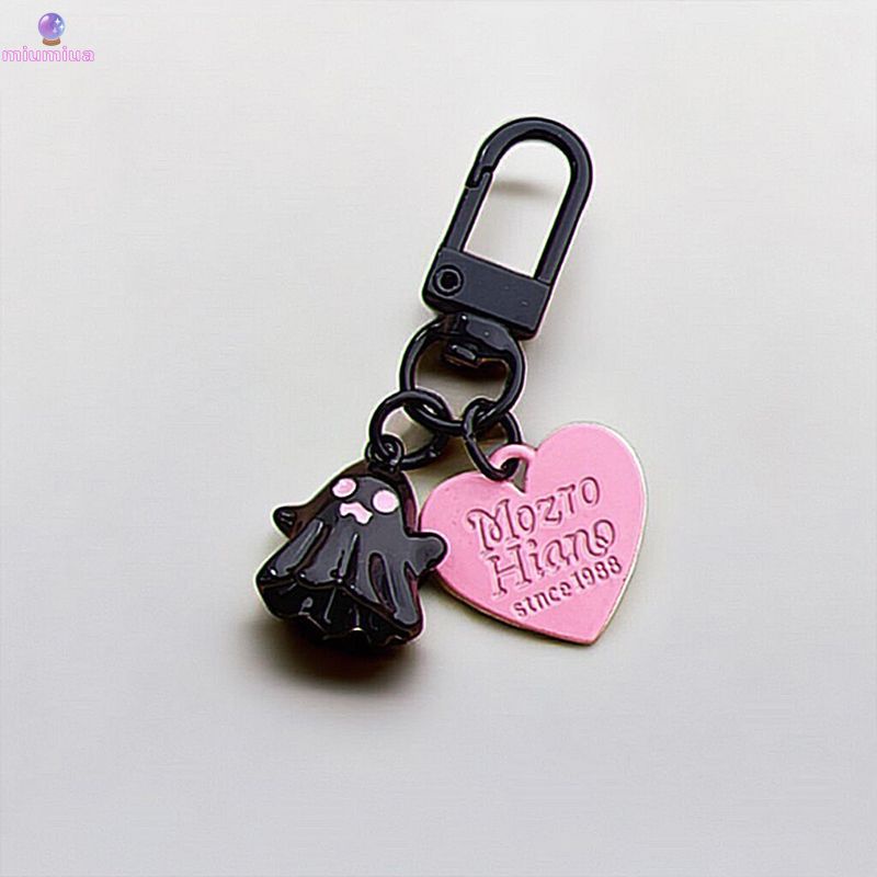Miu🔮Móc Khóa Hình Ma Quỷ Nhỏ Màu Đen Hồng Cá Tính Dễ Thương