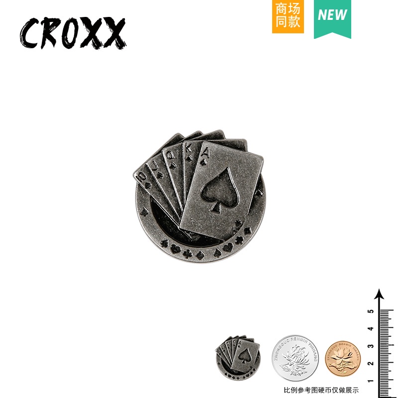 Crocs 3d Phong Cách baroque Quyến Rũ Bằng Kim Loại Và Kim Loại Chất Lượng Cao