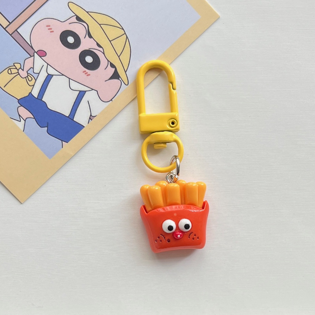 Dễ Thương Móc Khóa Đồ Chơi Hình Bánh Mì Trứng Phô Mai Ngộ Nghĩnh