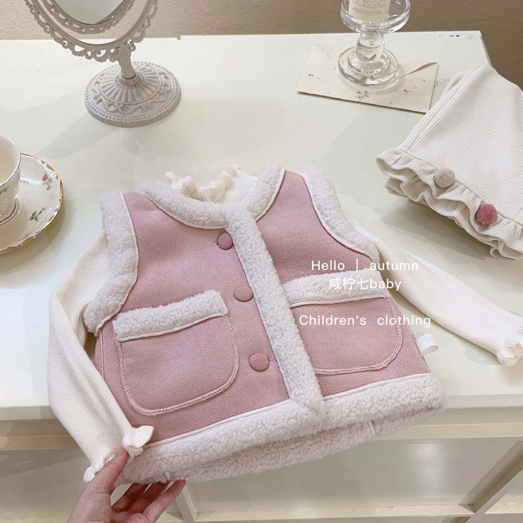 Áo Khoác Thời Trang Thu Đông Mới 2023 Cho Bé Gái