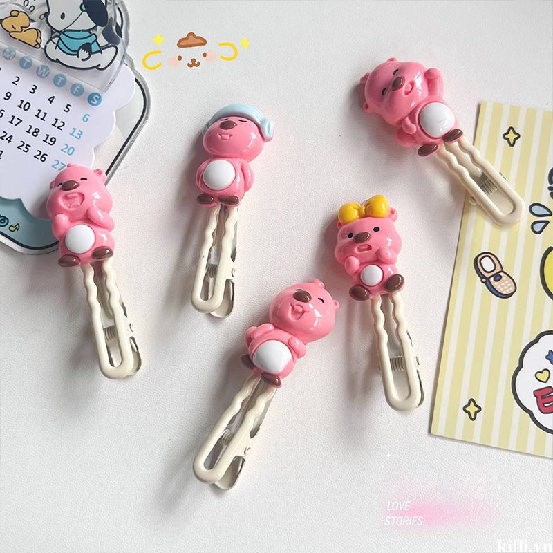 🌸🌸LOOPY Kẹp Tóc Hình Hoạt Hình Xinh Xắn Cho Nữ