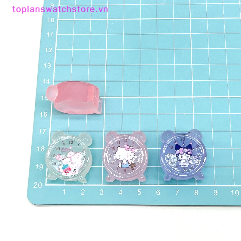 Set 2 Đồng Hồ Báo Thức mini Họa Tiết Hoạt Hình Dạ Quang Trang Trí Xe Hơi