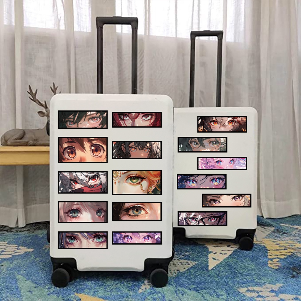 Bộ 50 Miếng Dán Chống Thấm Nước Họa Tiết Hoạt Hình graffiti Trang Trí Mũ Bảo Hiểm / Bút Chì