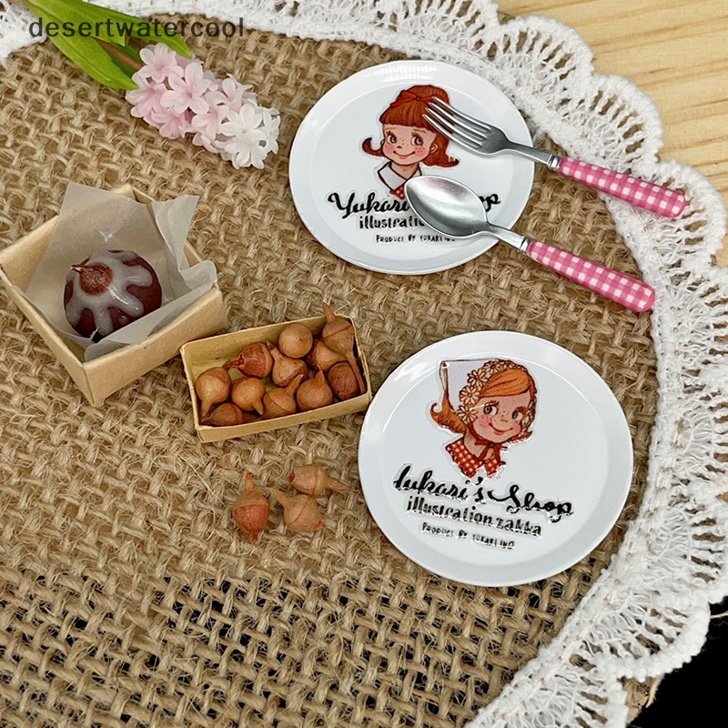 Devn Đĩa Ăn Tối Kiểu Dáng Hoạt Hình Tỉ Lệ 1 / 12 Trang Trí Nhà Búp Bê