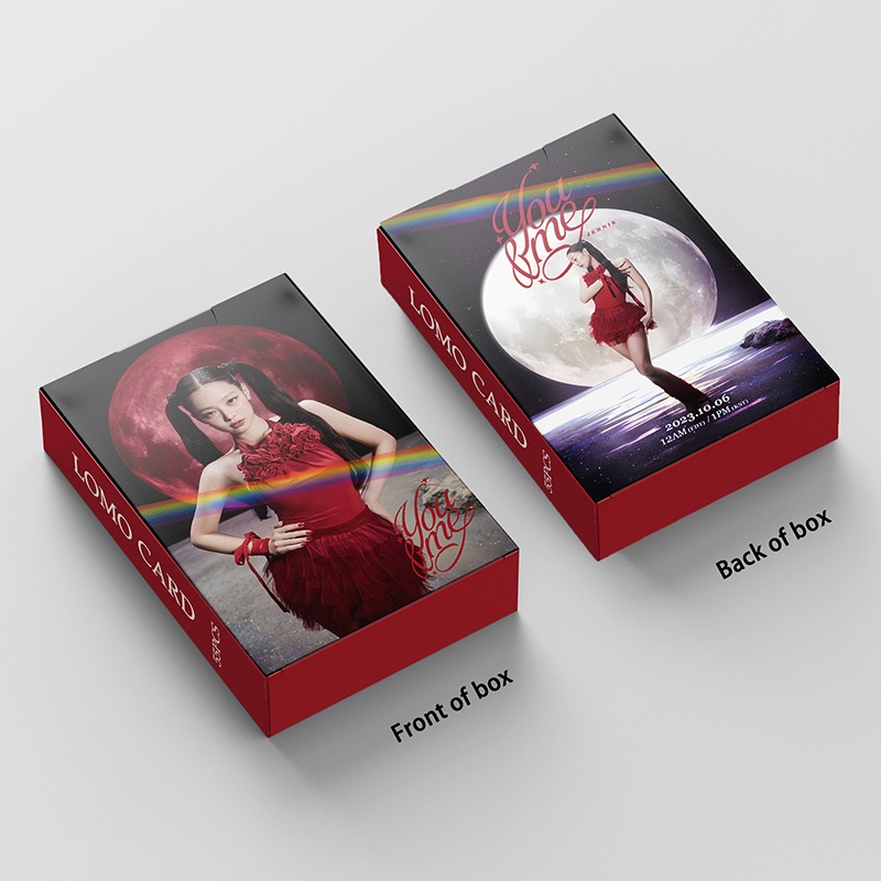 Hộp 55 Tấm Thẻ In Hình Nhóm Nhạc blackpink Xinh Xắn