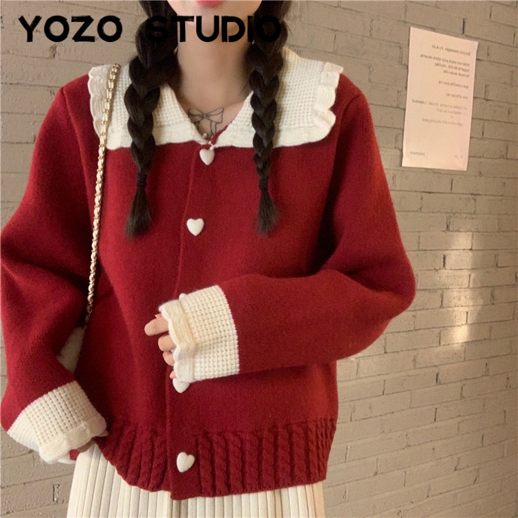 RUICHE Áo Len áo khoác cardigan phổ biến Fashion thời trang Vintage WMY23A0DED 44Z231104