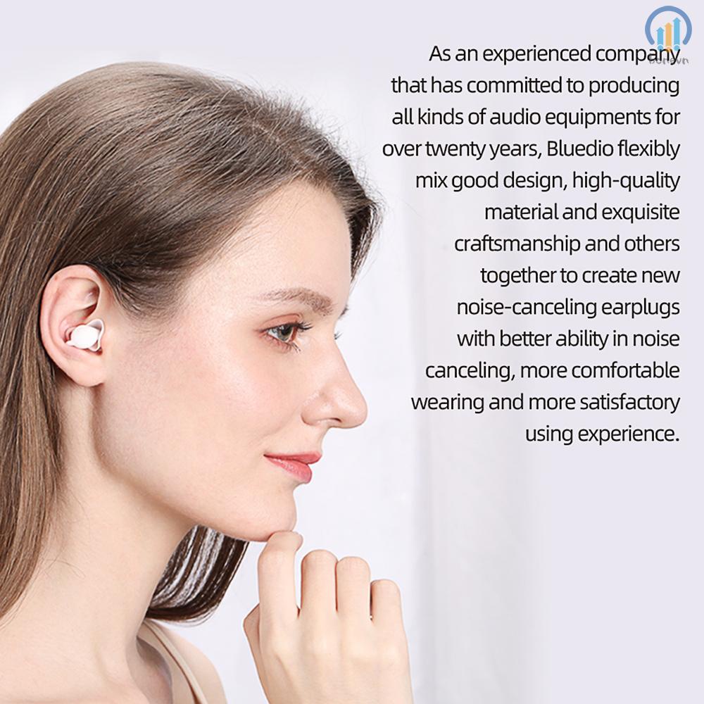 Bluedio NE Silicone Earplugs -40dB Noise Reduction Sound Insulation Ear Protection for Better Sleep and Swimming