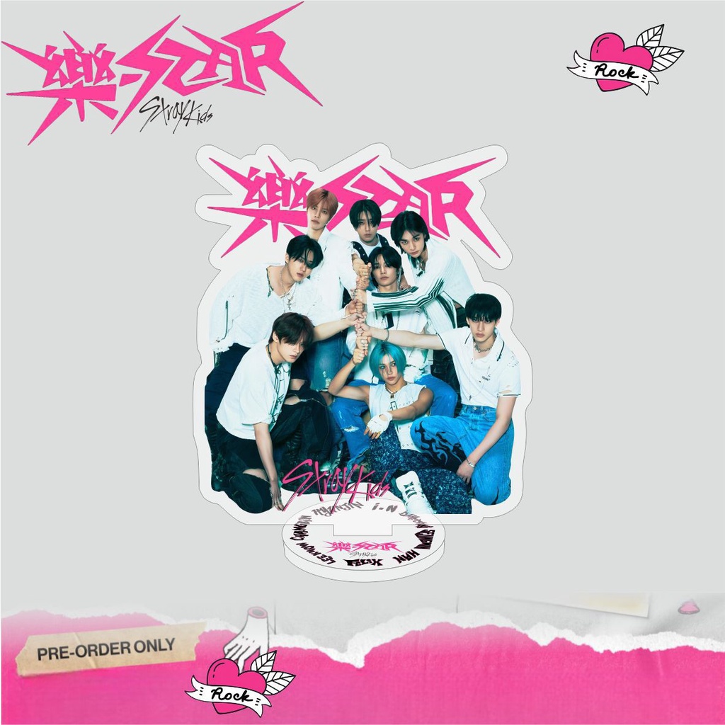 Album Mới kpop stray kids album  Mới Hai Mặt acrylic Trang Trí Bàn Làm Việc