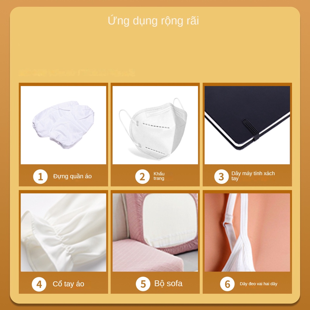 1Met Thun Luồn Quần Áo 0.5Cm, 1Cm Màu Đen Và Trắng