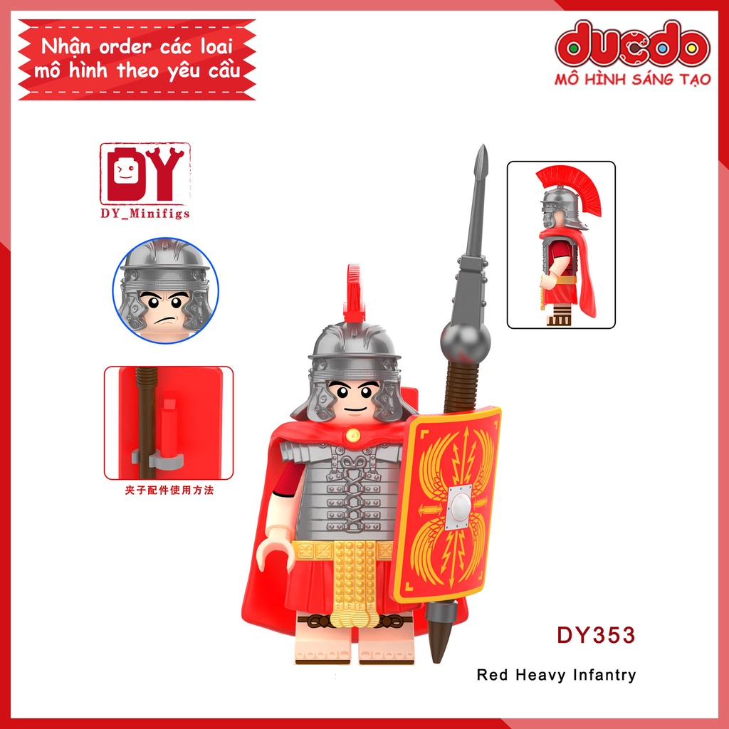 Minifigures Lính Trung Cổ La Mã - Đồ chơi Lắp ghép Xếp hình Mini Mô hình DY351 DY352 DY353 - 356 DY360 - 362