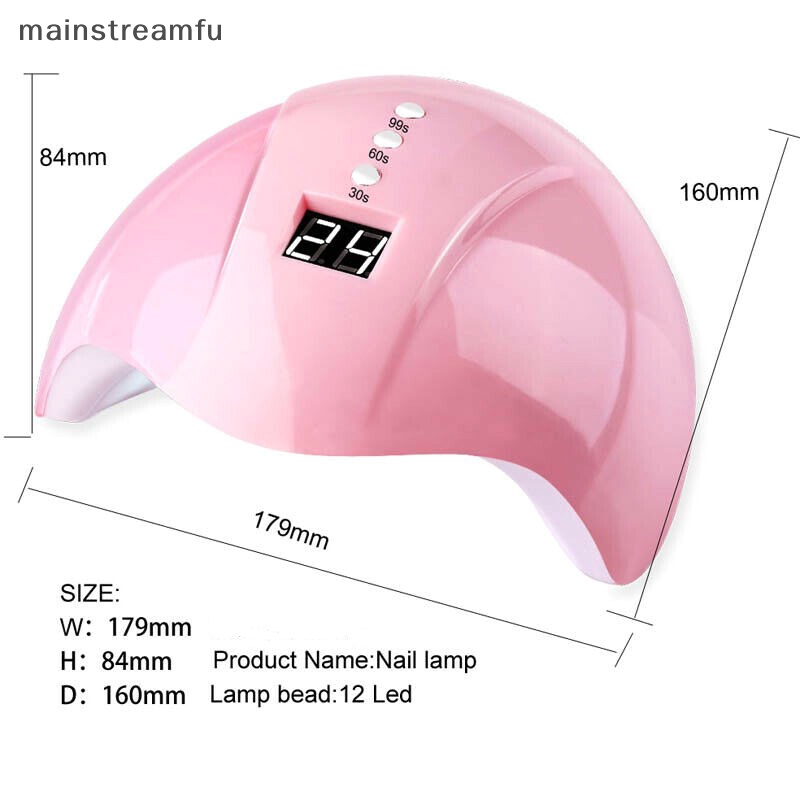 Máy Sấy Khô Sơn Móng Tay Bằng Tia uv 12 Bóng led usb 36w Chất Lượng Cao