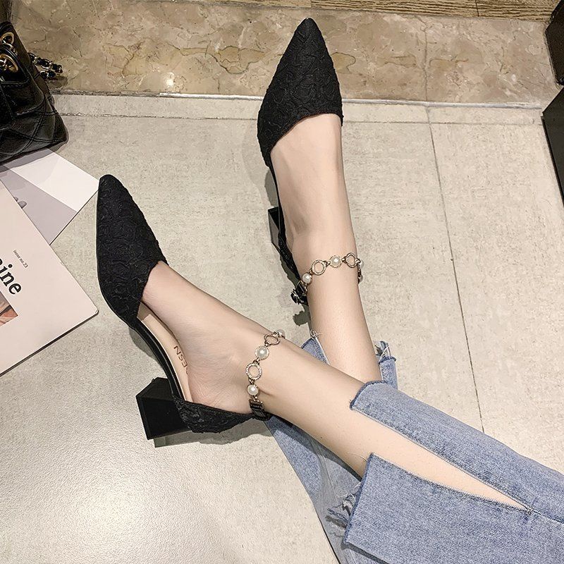 Xiaoxiang Giày Cao Gót Đế Dày Phong Cách Mới Dành Cho Nữ