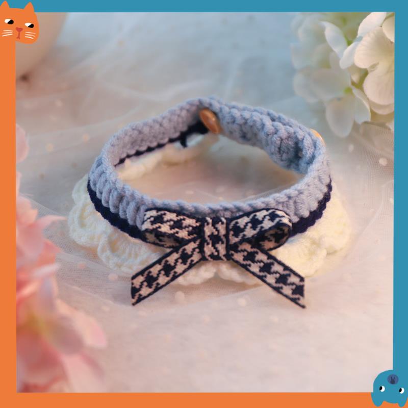 Khăn Choàng Cổ Đan Len Dễ Thương Cho Thú Cưng