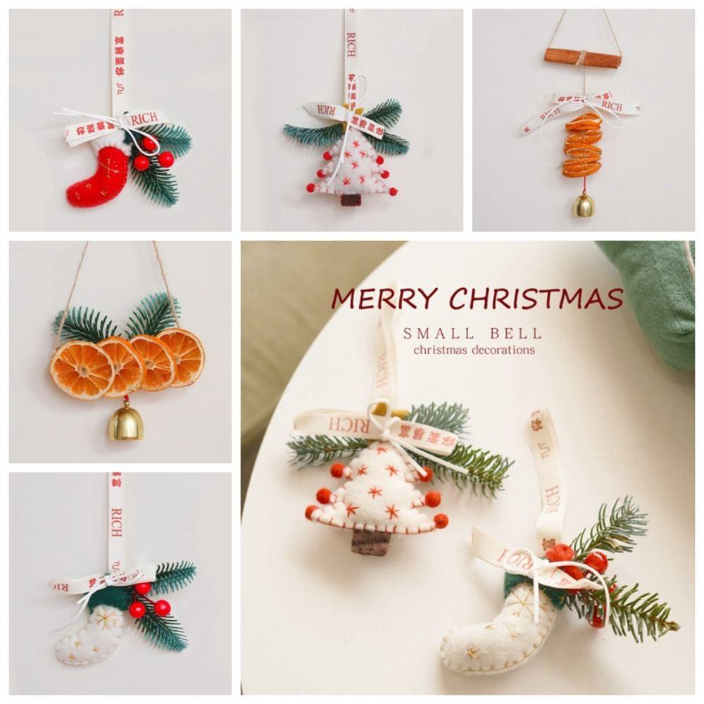 Mmluck Chuông Chanh Treo Trang Trí Cây Thông Noel Dễ Thương