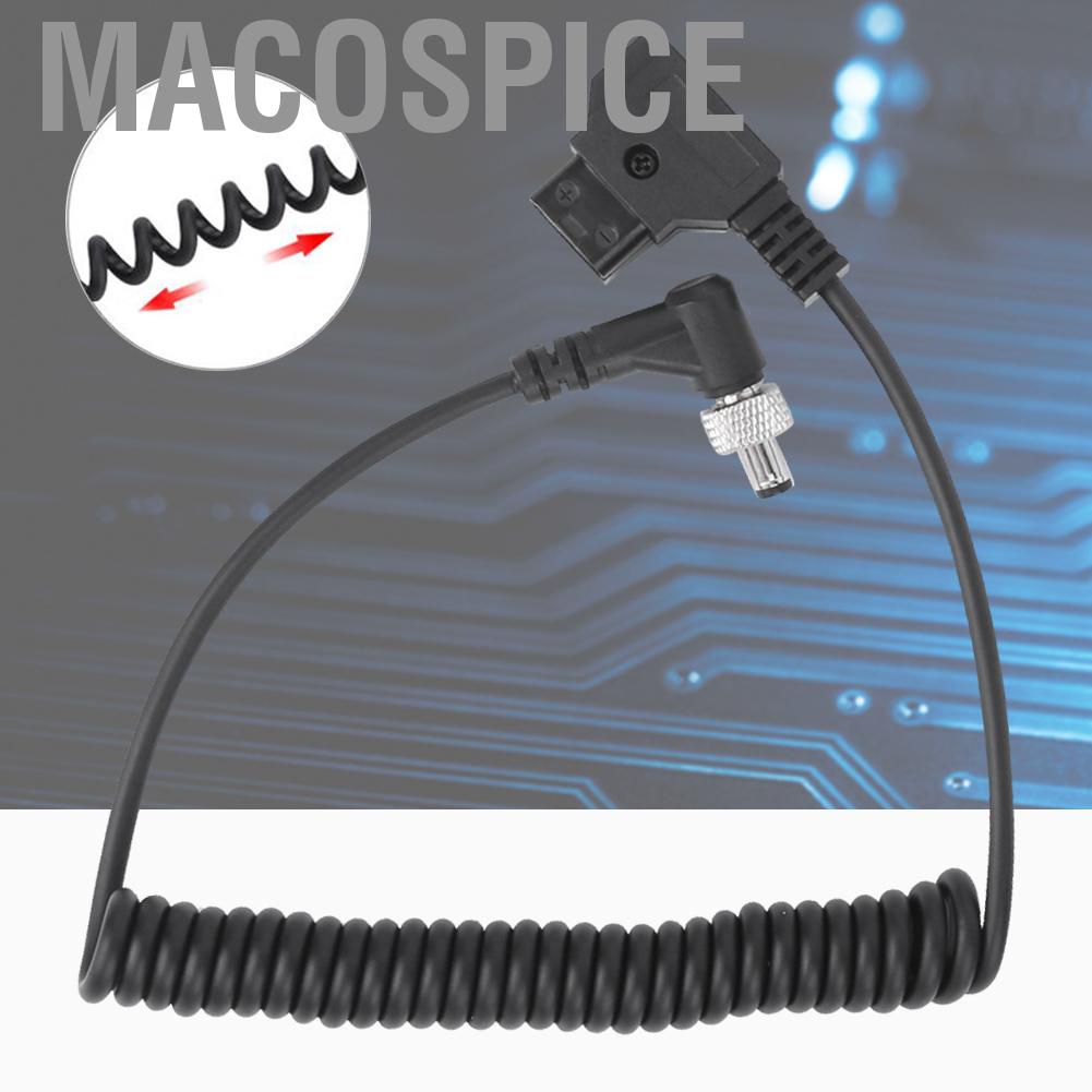 Macospice D‑TAP Plug To DC Port  Supply Cable Plastic Black Spring Power Wire