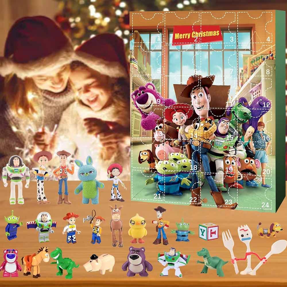 Christmas Advent Calendar Toy Story Mania Countdown Fidget Sensory Toy Blind Box Kids Xmas Gift