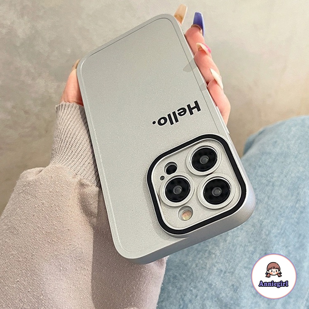 Esthetic Ốp Điện Thoại Silicon Mềm Bo Viền Màu laser In Chữ Cho iphone 11 15 14 pro max 13 pro max 12 11