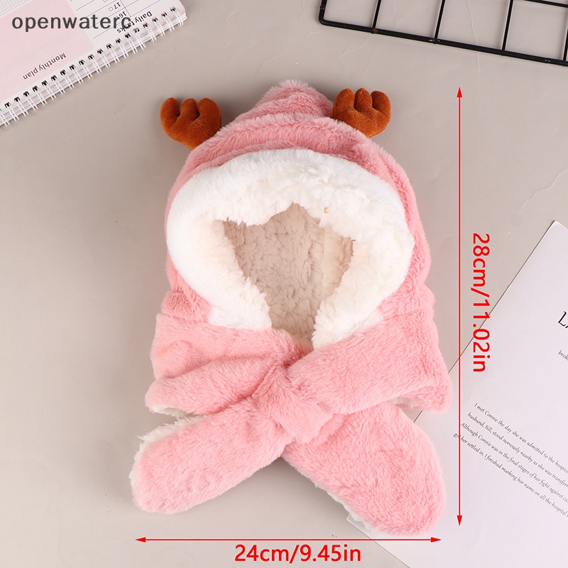 Openwaterc Mũ Len Lông Cừu Trùm Đầu Bảo Vệ Tai Chống Gió Giữ Ấm Mùa Đông Cho Bé Trai Bé Gái vn