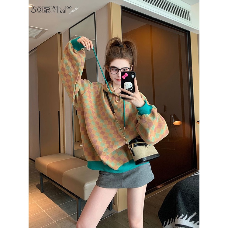 SOERVIMY Áo Khoác hoodie áo khoác nữ zip hoodie Popular casual Độc đáo Thời trang WWY23B0K9U 45Z231111