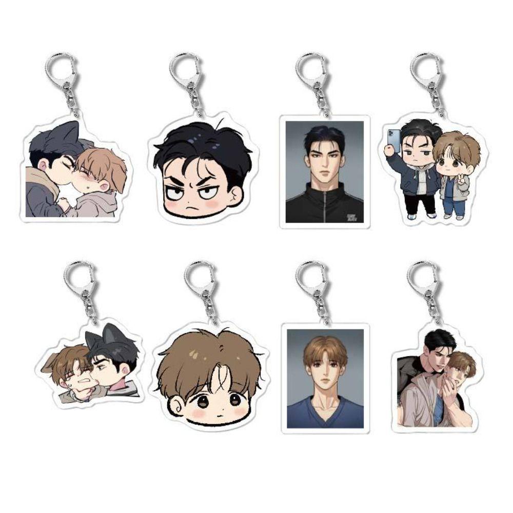 Lanfy manwha jinx Móc Khóa Mô Hình manwha jinx Hoạt Hình jaekyung kim dan Bằng acrylic Mặt Dây Chuyền anime bl manwha jinx