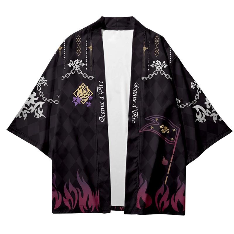 Áo Choàng kimono Vải Voan Hóa Trang Nhân Vật anime Nhật Bản haori grand order okita souji yukata