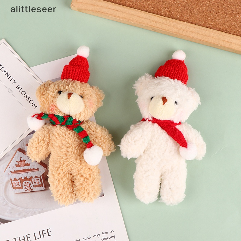 Er Móc Khóa Gấu Bông Giáng Sinh Dễ Thương Khăn Choàng Cổ Dài Dệt Kim Trang Trí Ba Lô n