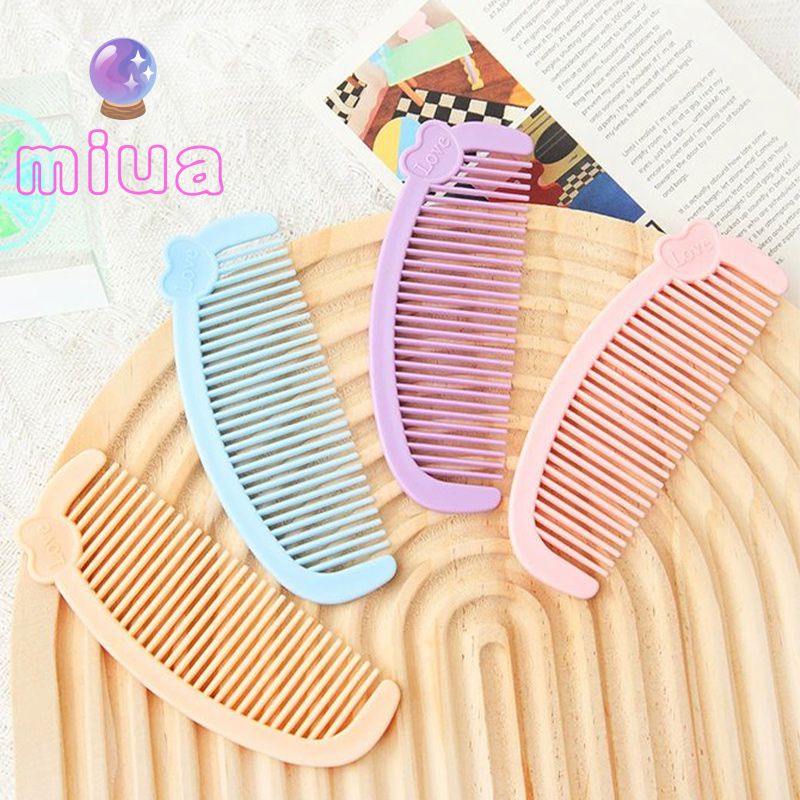 Miua🔮Hoạt Hình Lược Chải Tóc mini Cầm Tay Hình Trái Tim Dễ Thương Cho Học Sinh