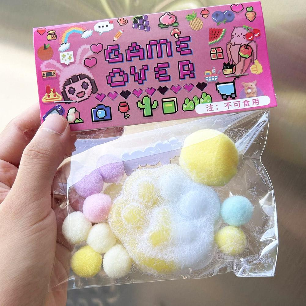 Đồ Chơi Khối Lập Phương Hình Dấu Chân Mèo Bằng Lông Nhung Kích Thước Lớn An Toàn f3u4