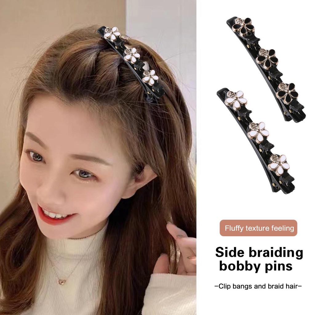 Kẹp Tóc Hai Lớp Phong Cách Hàn Quốc Xinh Xắn w7n1