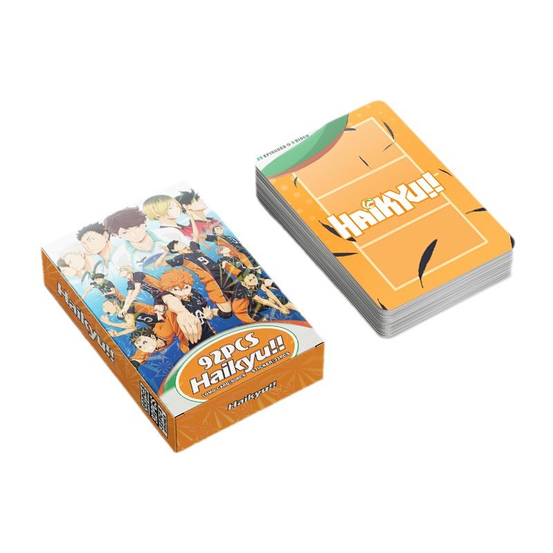 Haikyuu!! Laser Box Photocard Lomo Card Postcard Stickers thẻ 60 chiếc + nhãn dán 32 chiếc