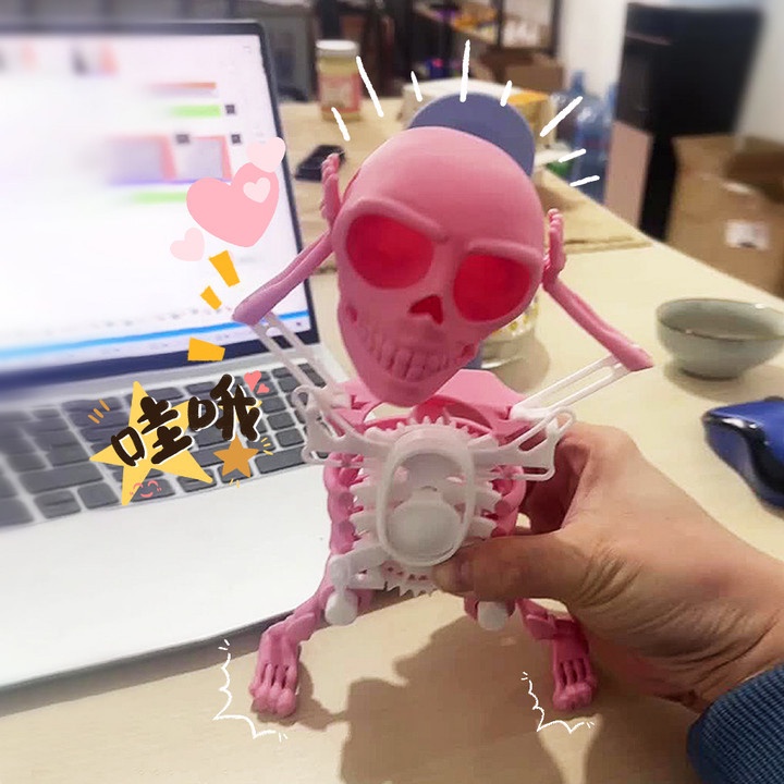 ☠️ Bộ xương nhảy múa in 3D Sử dụng đồng hồ Đồ chơi văn phòng giảm stress mới lạ, độc đáo và vui nhộn