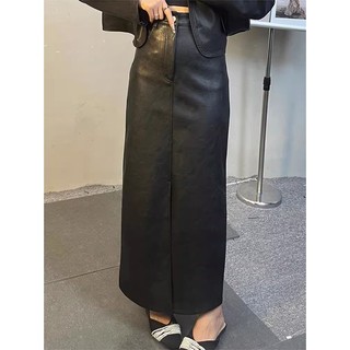 Chân Váy Da Lưng Cao Thời Trang Dành Cho Nữ
