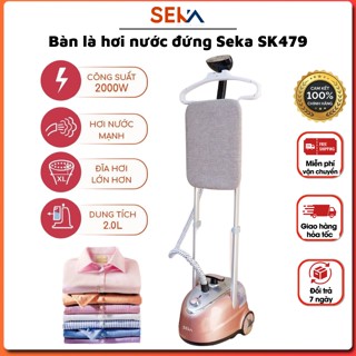 Bàn là cây hơi nước SEKA SK479 kèm bàn ui công suất 2000W dễ dàng sử dụng, phù hợp nhiều loại vải, bào hành chính hãng