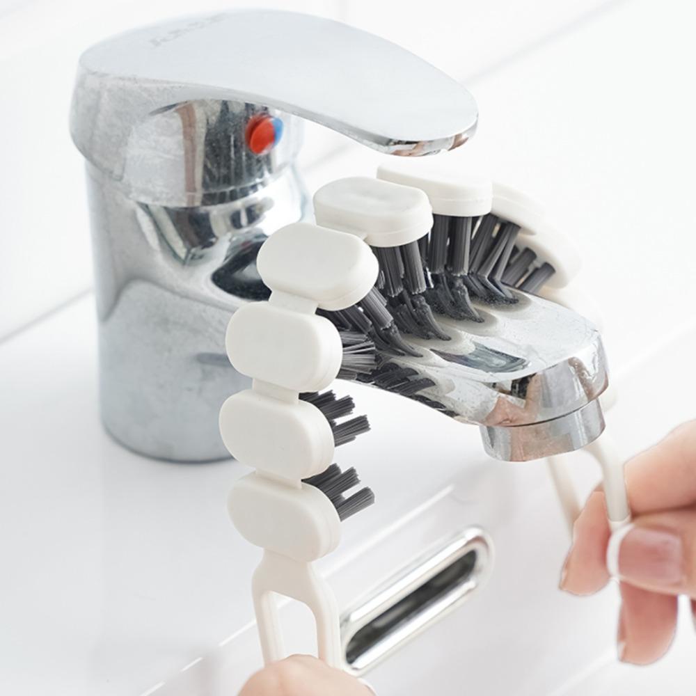 Set 6 Bàn Chải Phủi Bụi Lông Cứng Với Tay Cầm Cứng Cáp Đa Năng Bền Dễ Sử Dụng Cho Phòng Tắm