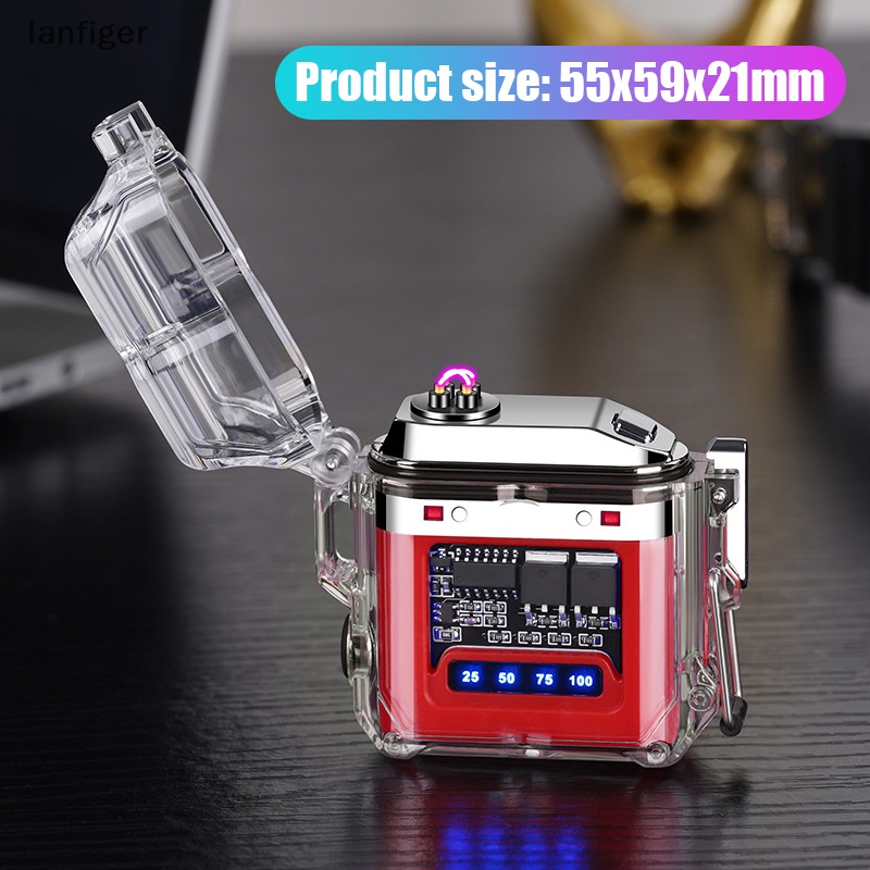 Đèn Pin plasma usb Trong Suốt Chống Gió Chống Nước Có Thể Sạc Lại Cho Hoạt Động Ngoài Trời