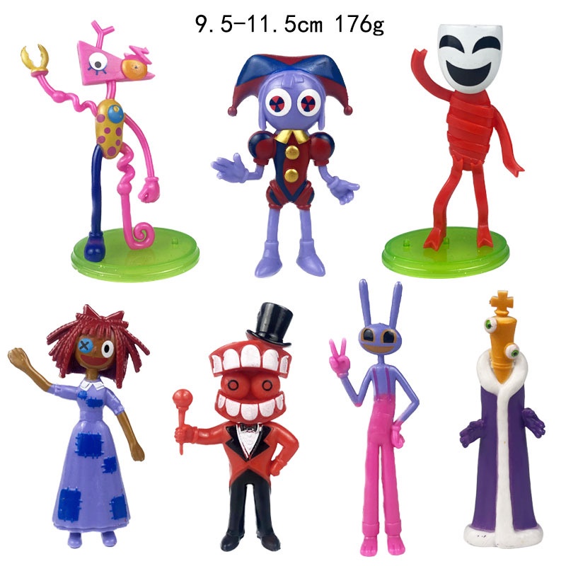 Set 12 Mô Hình Nhân Vật Phim Hoạt Hình the amazing Bằng pvc Chất Lượng Cao Trang Trí Bàn Làm Việc