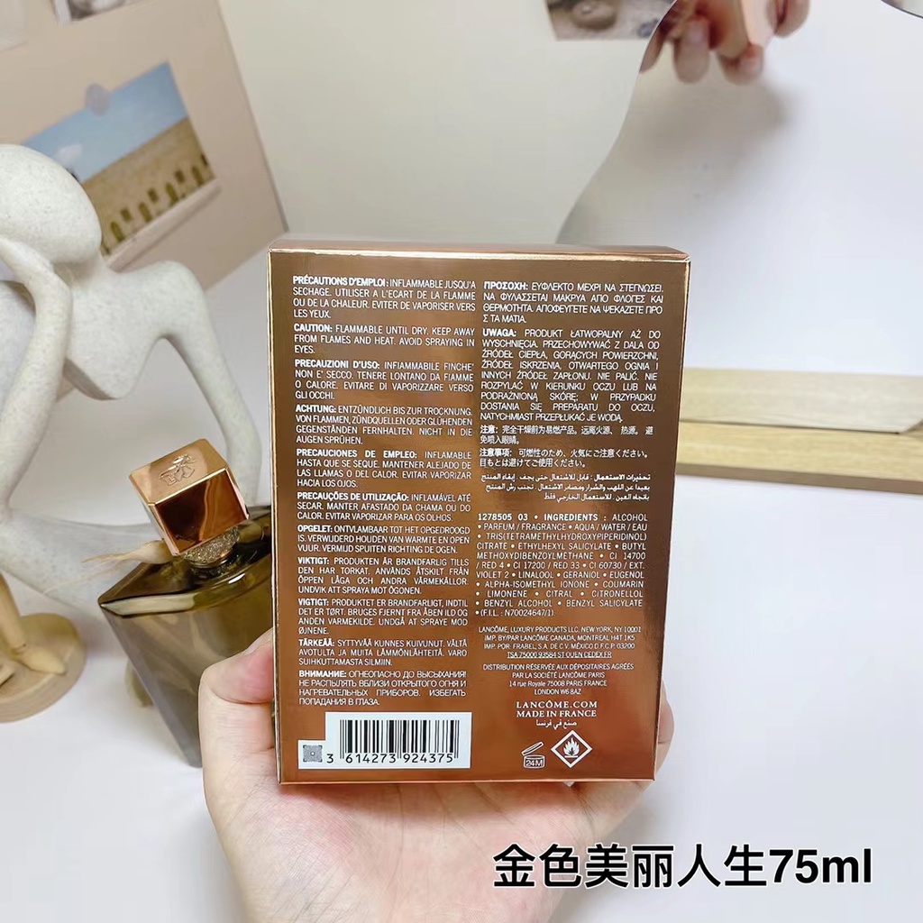 Yolo Phong Cách Mới! Nước Hoa lancom Hương Thơm Vàng Đồng 75ml