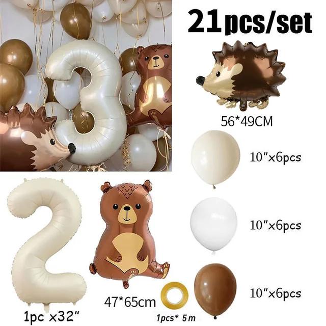Bong Bóng Hình Số / Nhím 30inch 1 2 3 4 5 6 7 8 9 Trang Trí Tiệc Sinh Nhật Cho Bé