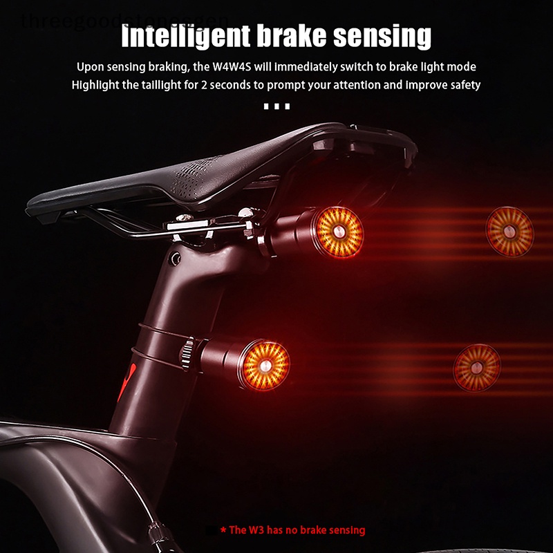 Đèn Hậu Cảm Biến Thông Minh Màu Đỏ Sáng Loại c Chống Thấm Nước ip65 Cho Xe Đạp tss