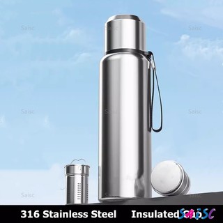  Bình nước giữ nhiệt 1.5L   1L Bình giữ nhiệt dung tích lớn Bình chân không 316 Bình giữ nhiệt bằng thép không gỉ Ấm đun nước cách nhiệt 