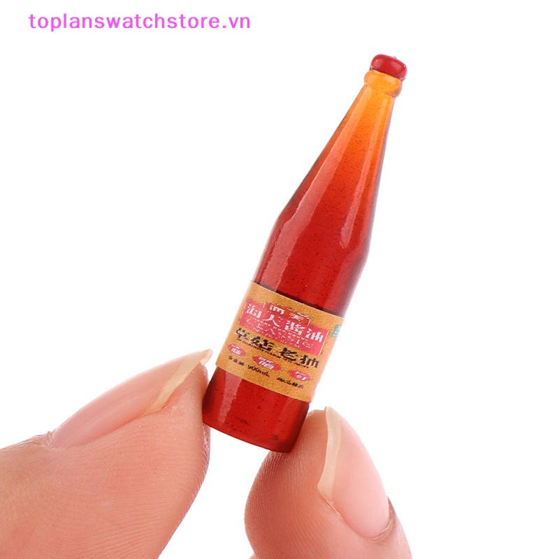 Set 5 Mô Hình Chai Nước Sốt Mini Trang Trí Nhà Búp Bê