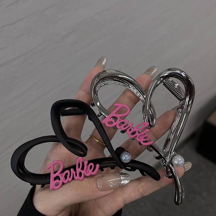 Kẹp Tóc Kim Loại Hình Trái Tim Thanh Lịch Cho Nữ