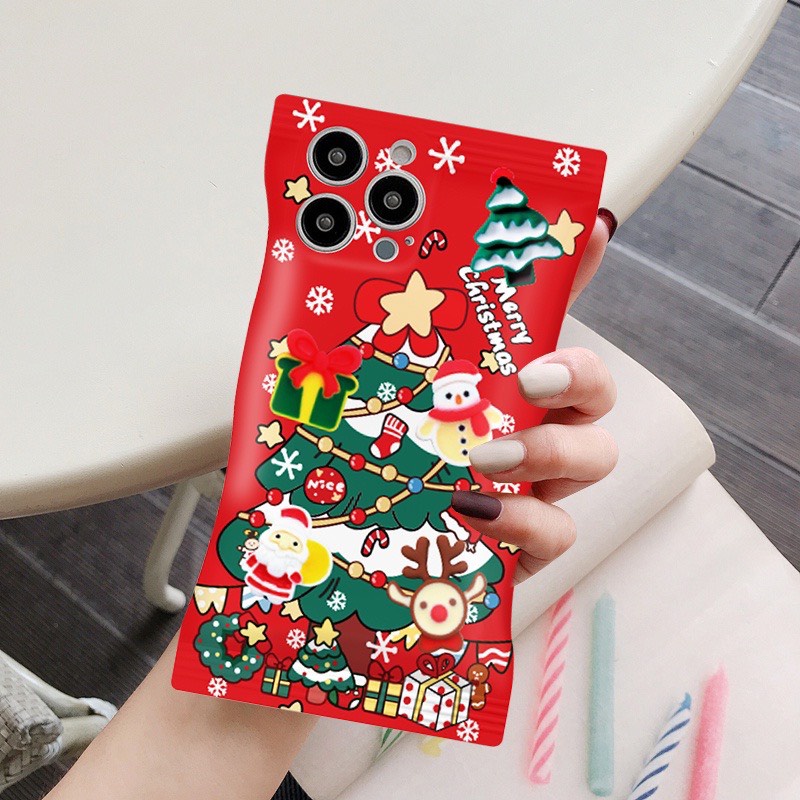 Ốp lưng iphone Cây Thông Ông Già Noel Hình Vỏ Kẹo 7/8/7plus/8plus/x/xsmax/Xr/11/11pro/11promax/12/12promax/13/14/promax