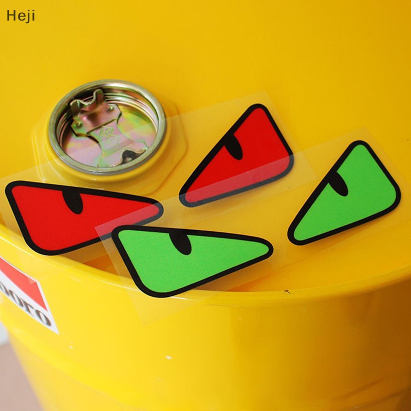 Heji Miếng Dán Trang Trí Đèn Pha Xe Hơi Hình Đôi Mắt Quỷ Phản Quang Độc Đáo vn
